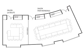 plan salle de séminaires divona